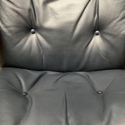 Siesta lounge chair set in Norwegian leather with ottoman by Ingmar Relling for Ekornes