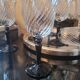 70s twisted stemmed glasses