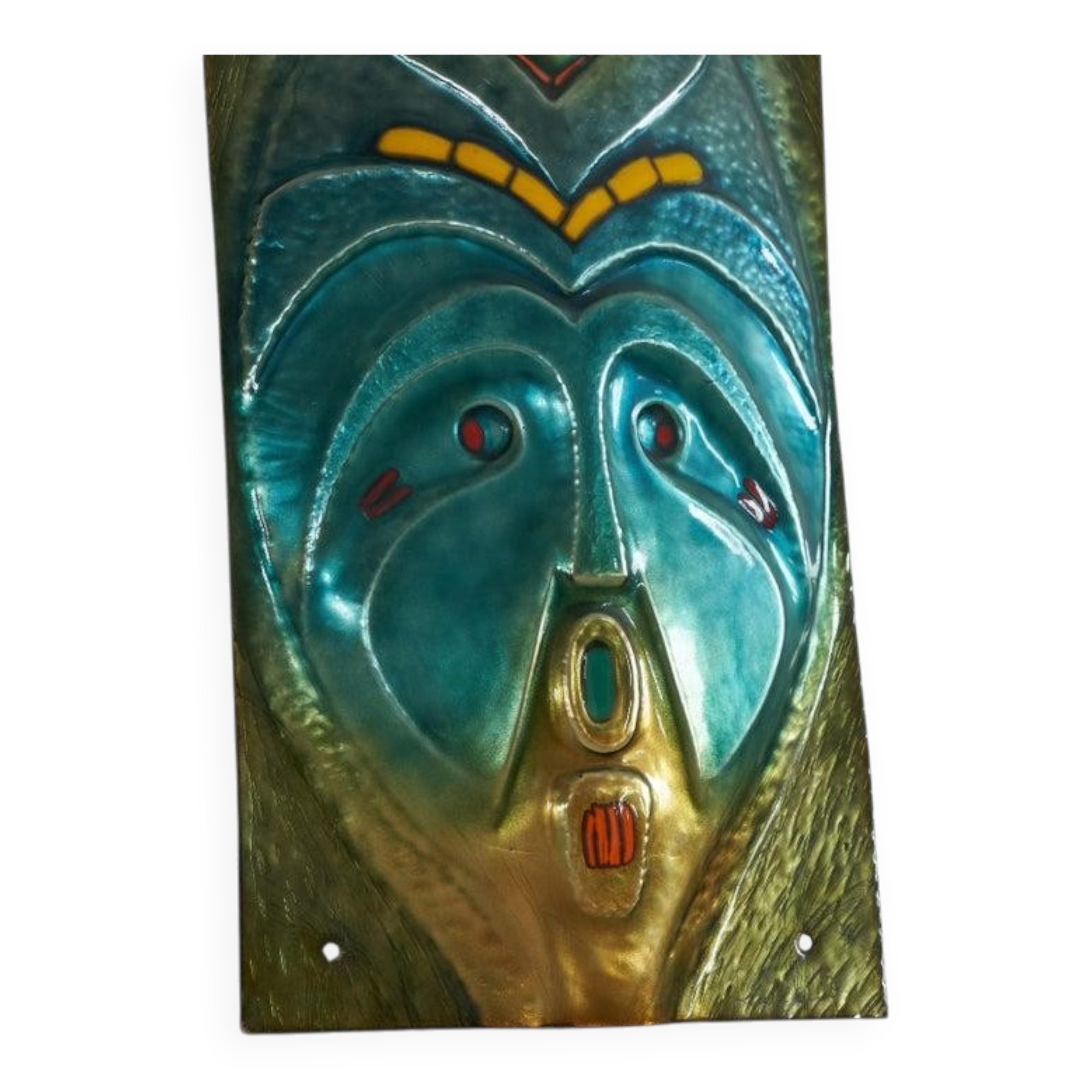 Franco Bastianelli enamelled mask for Laurana Pesaro