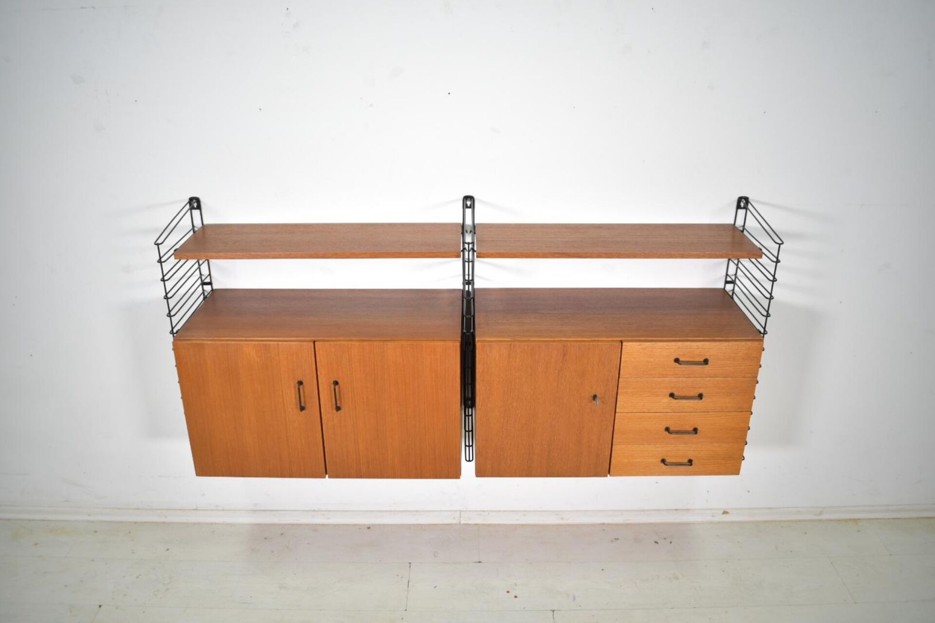 Musterring Tomado Shelving System Teak 1960s  Wall unit Vintage 
