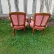 Pairs of Louis XV style cabriolet in salmon pink.