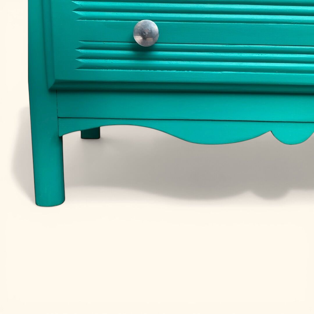 Commode art déco vert émeraude