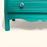 Commode art déco vert émeraude