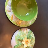 Ceramic soup tureen and serving dish