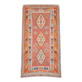 Oriental Kilim Rug Shiraz Gashgai Antique: 1.50 X 2.85 Metres