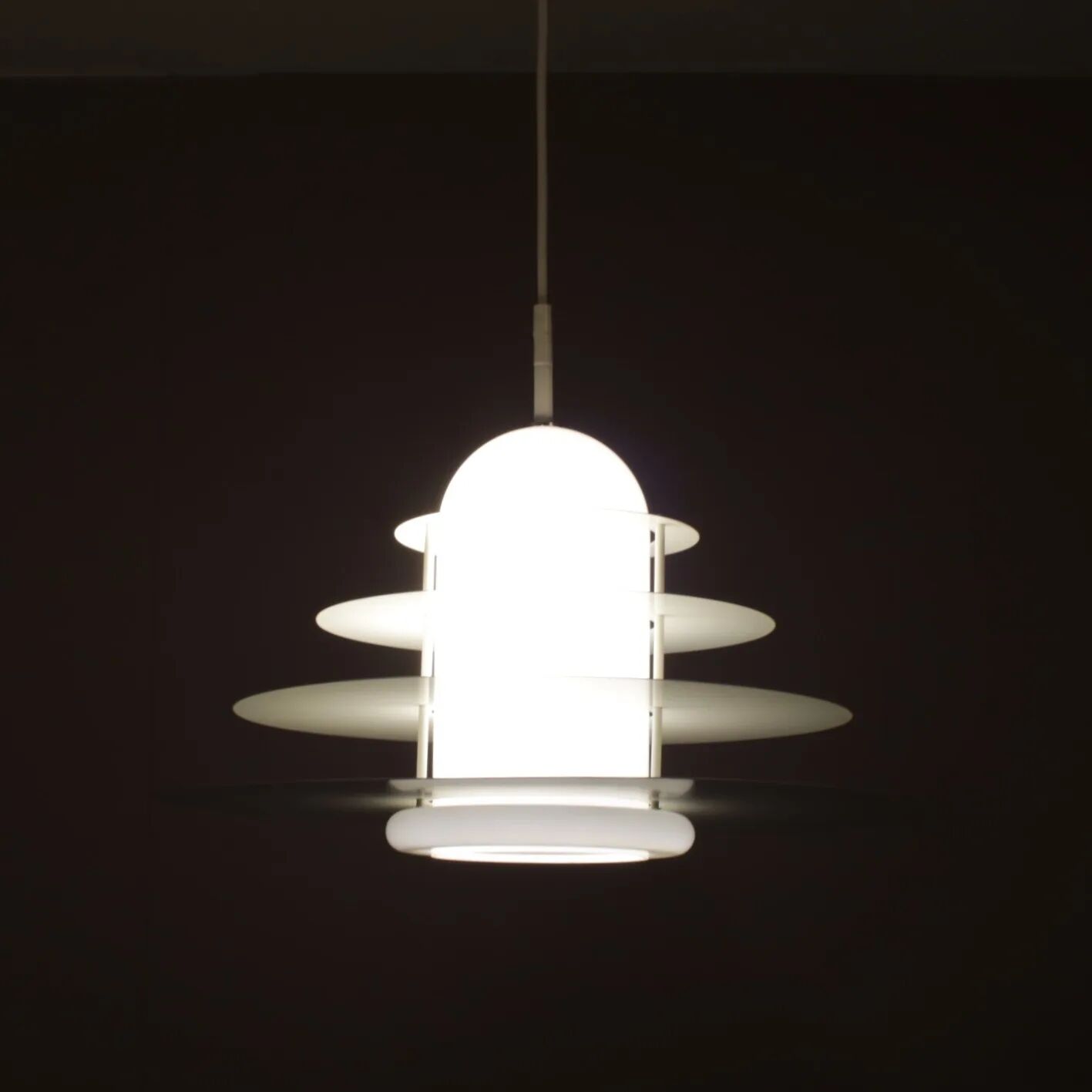 1980s “B1017” hanging lamp by André Rotte for Raak, Netherlands