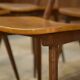 Set of 6 oak chairs from the 1960s.