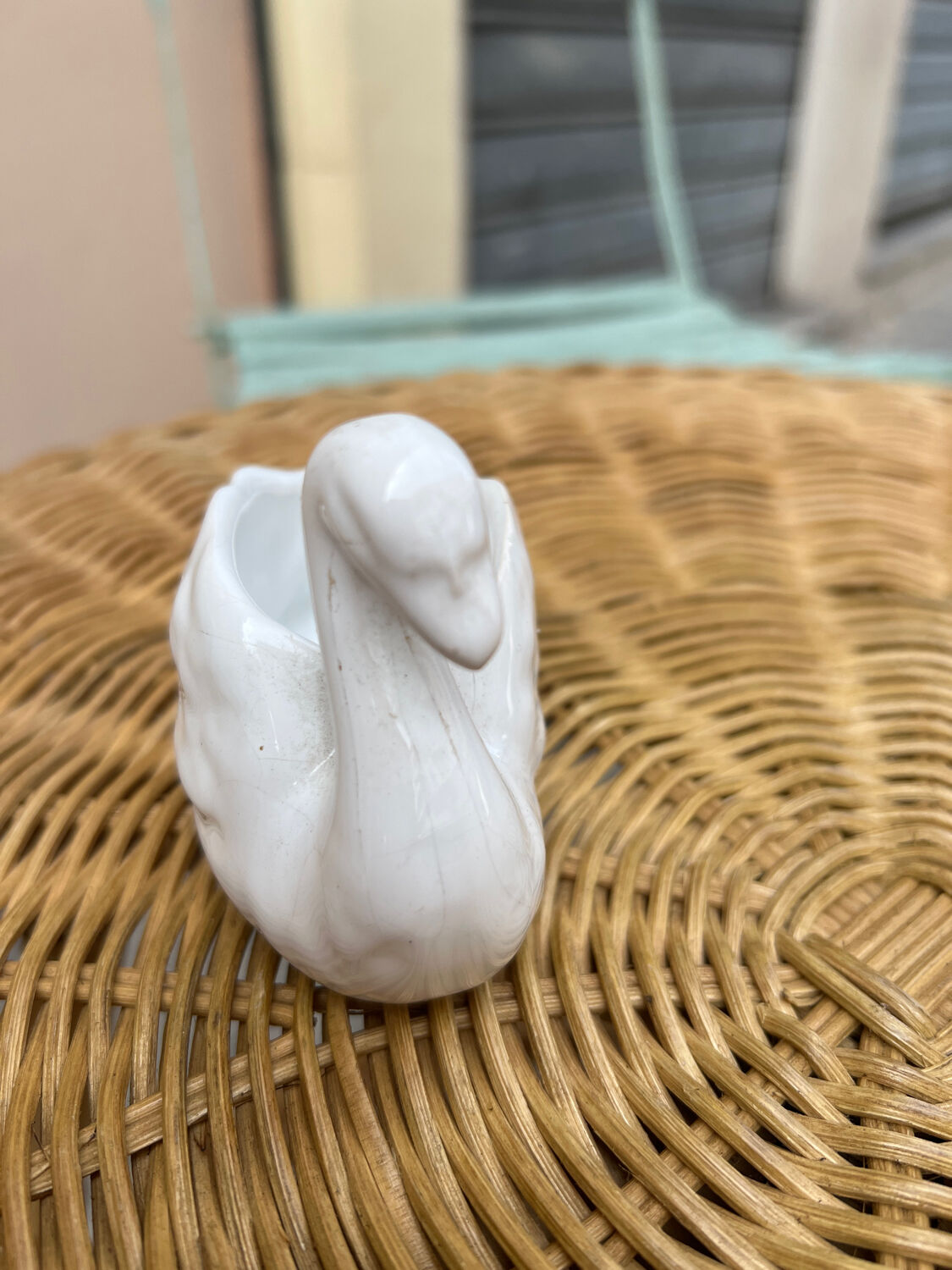 Porcelain swan