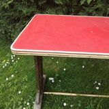 Authentic bistro table year 1950 completely renovated