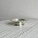 Antique silver-plated shell-shaped butter dish