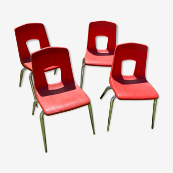 4 chaises enfants Année 60
