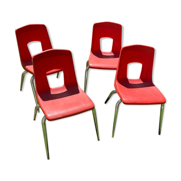 4 chaises enfants Année 60
