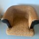Fauteuil rotin et tressage végétal