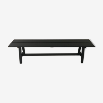 Black patinated bench