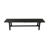 Black patinated bench