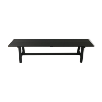 Banc patiné noir