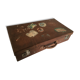 Suitcase of leather with labels of palaces