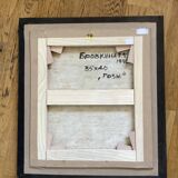 Oil painting on canvas signed, dimensions: height - 49 cm - width - 44 cm -