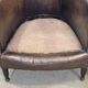 Art Deco period club lounge in leather and fabric seating