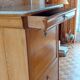 Secretary Louis Philippe / Solid cherry and white marble