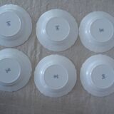 18 plates ronsard, flowers Arcopal 6 x plate hollow dessert