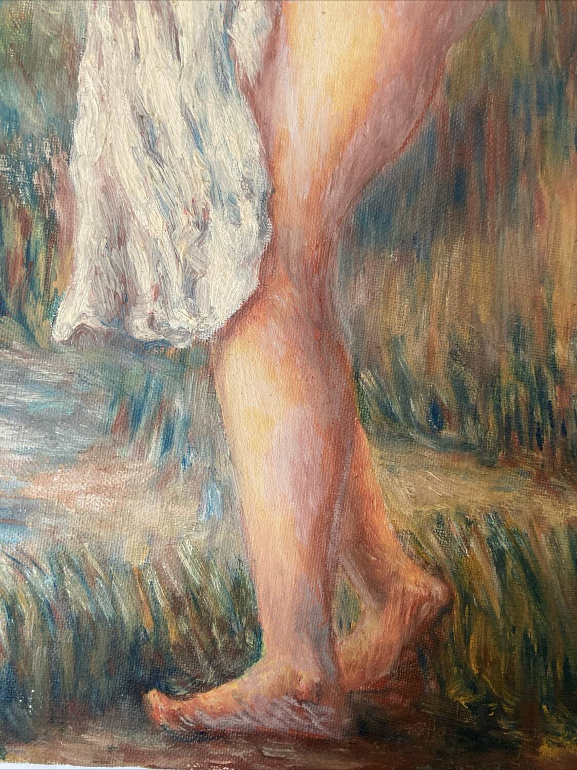 Oil on canvas nude woman romanticism