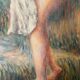 Oil on canvas nude woman romanticism