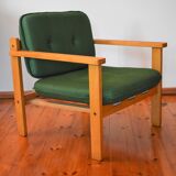 Fauteuil Mid-Century en vert années 1950/60