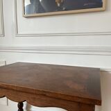 Antique beaded wood side table