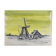 Painting "mill in harlingen" (netherlands) jean-francois devaliere (1926-2021)