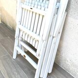Pair of vintage wooden garden armchairs by r.gleizes