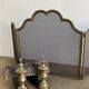 Three-leaf fire screen, fireplace accessory
