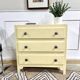 Commode vintage peinture beige