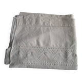 Old single sheet 260x135cm - embroidered back