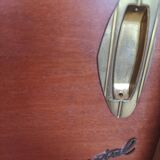 Vintage radio and record cabinet