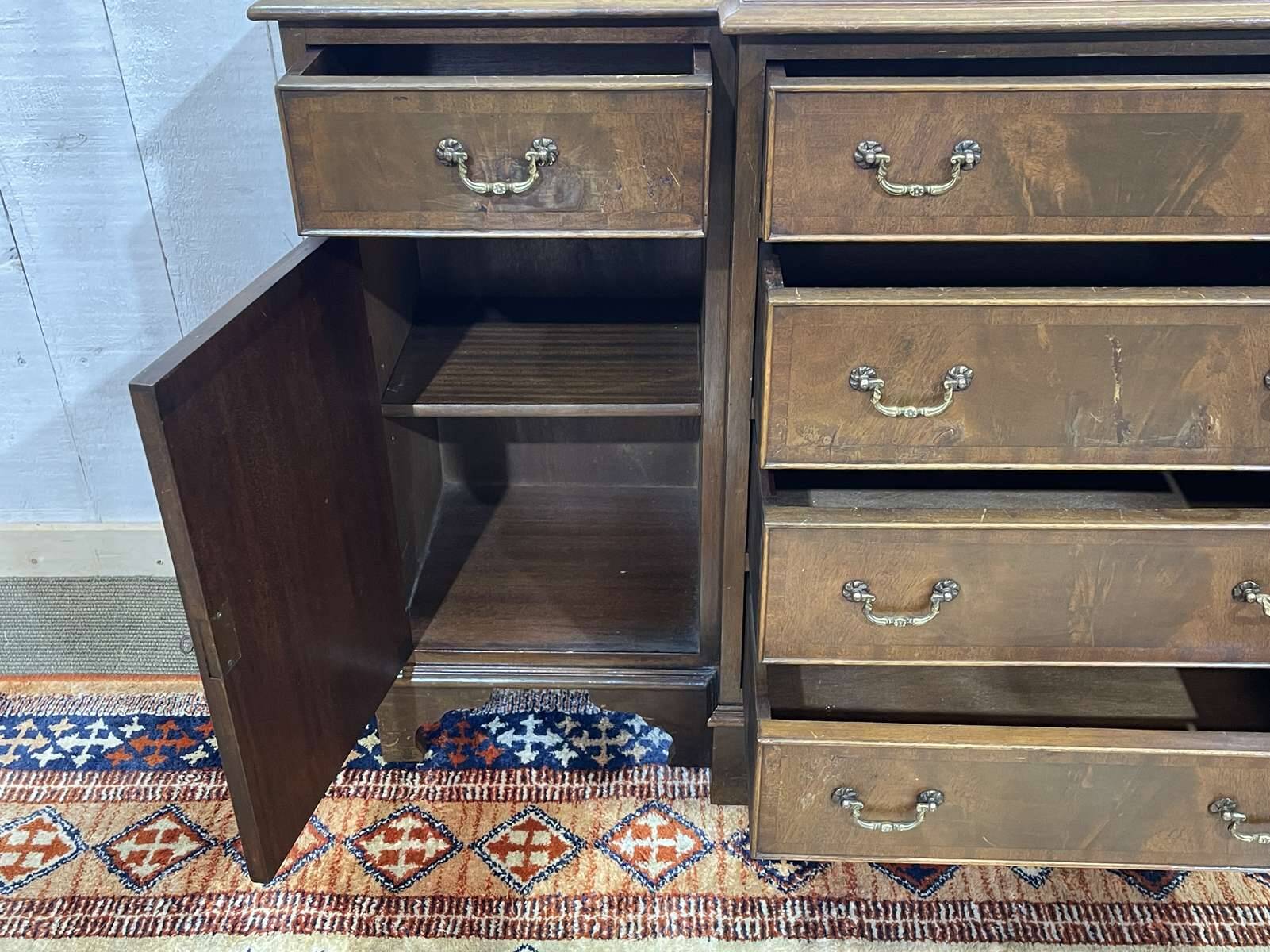 1950s English mahogany sideboard