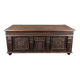 Large carved wooden chest, Renaissance style, 19th century