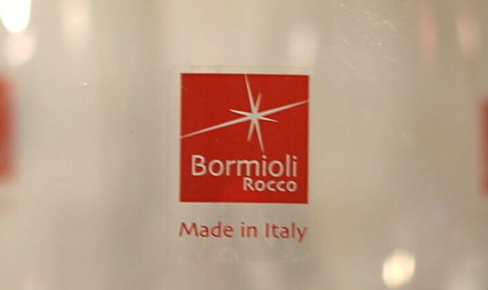 Blue-footed glasses "Made in Italy" Bormiolli Rocco