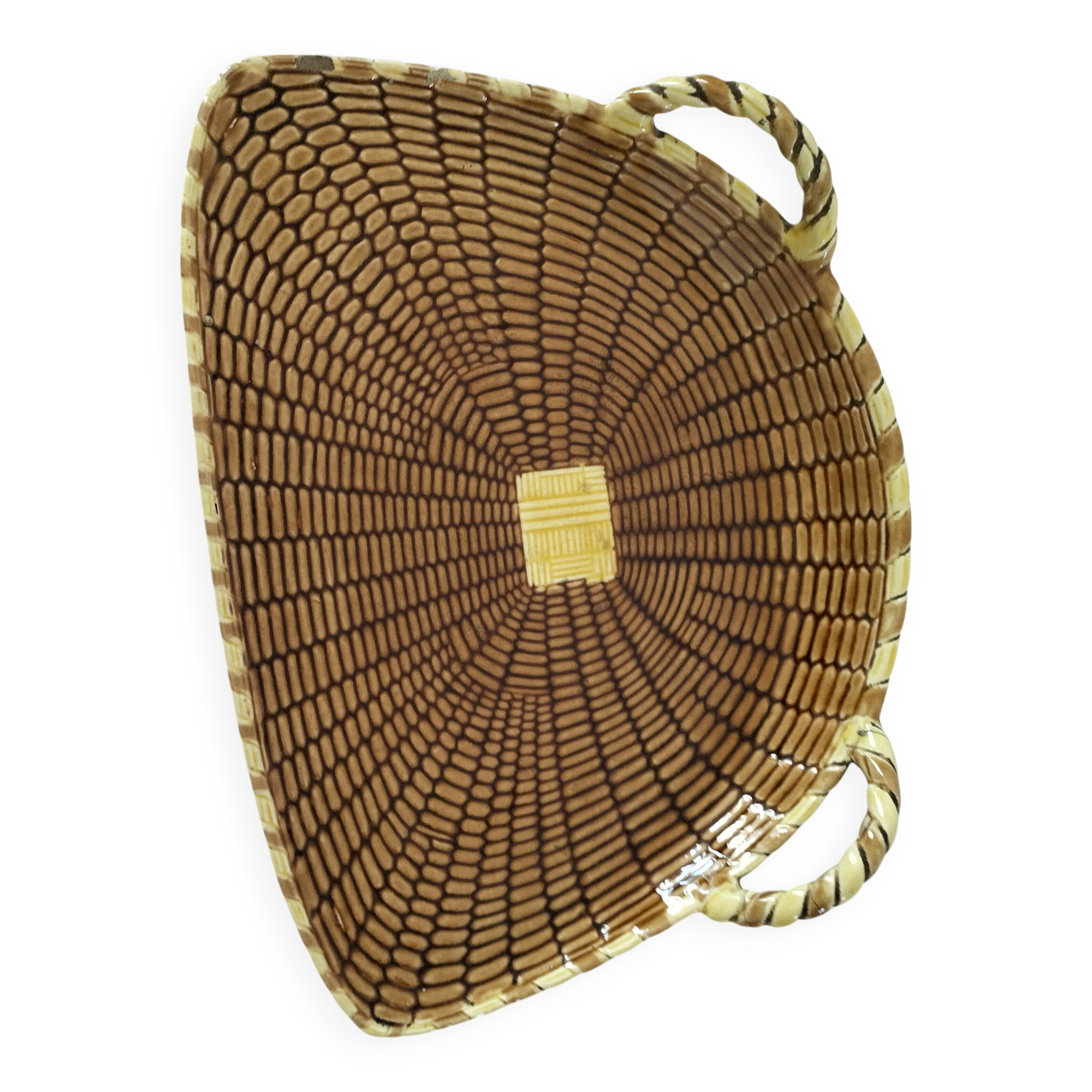 Old Sarreguemines smoking tray – rare model