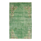 One-of-a-kind turkish handwoven vintage rug - rustic vintage charm 202x 126 cm