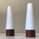 Pair of Philips teak lamps 60s
