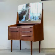 Teak dressling table, Denmark, 1960s–70s, vintage, mid-century modern