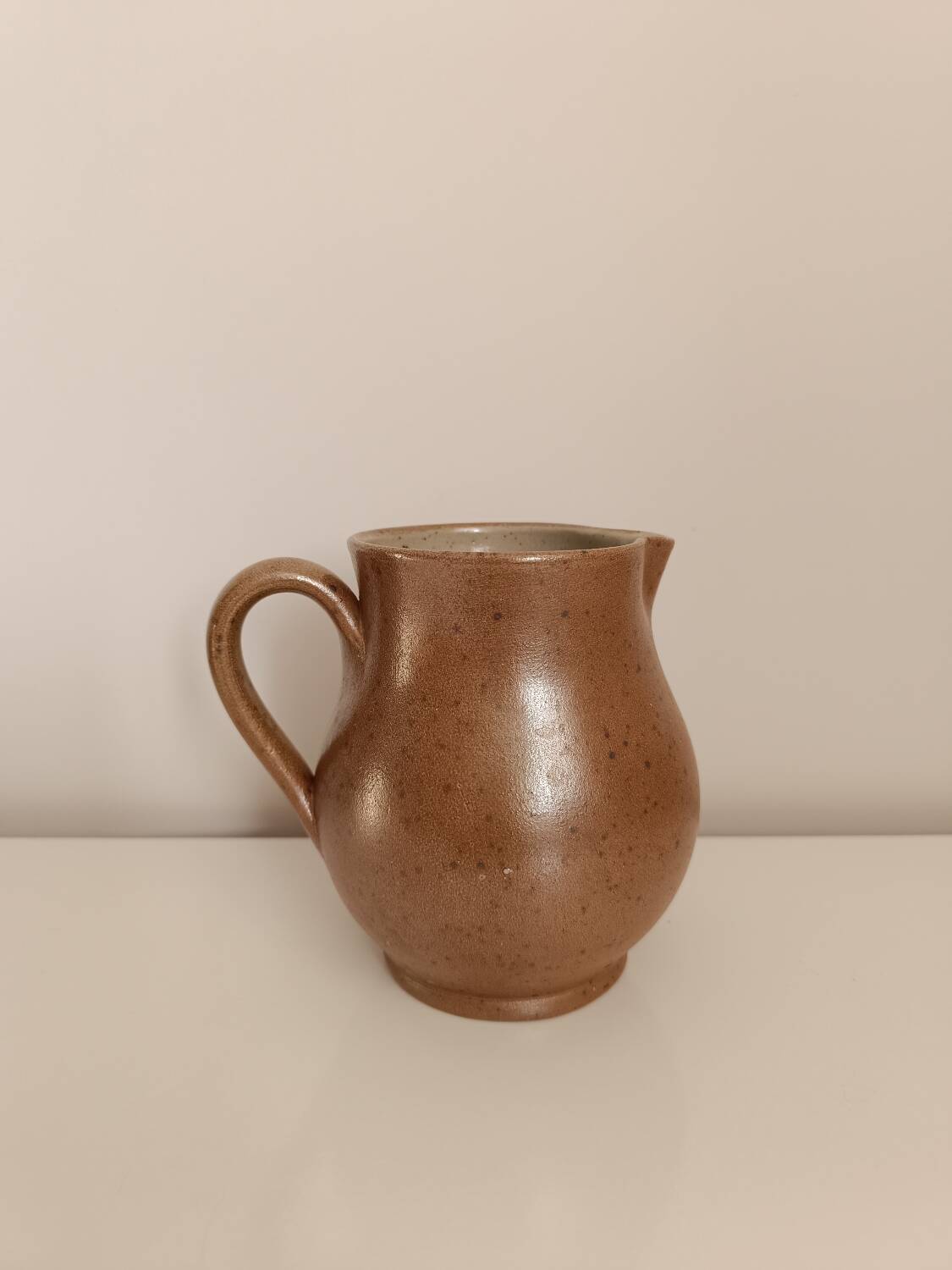 Pichet broc carafe en grès pyrite vintage