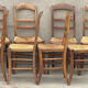 Suite of 8 mulched chairs