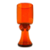 Modernism vase, orange glass, designed by J. Słuczan-Orkusz, Poland, 1970s