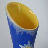Vase forme libre vintage fourmaintraux desvres