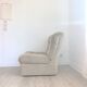 Vintage 1970 beige wool armchair