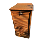 Superb cabinet with a first 20th century oak filing curtain, vintage furniture