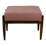 Tabouret rose bouclé par Homa, années 1970