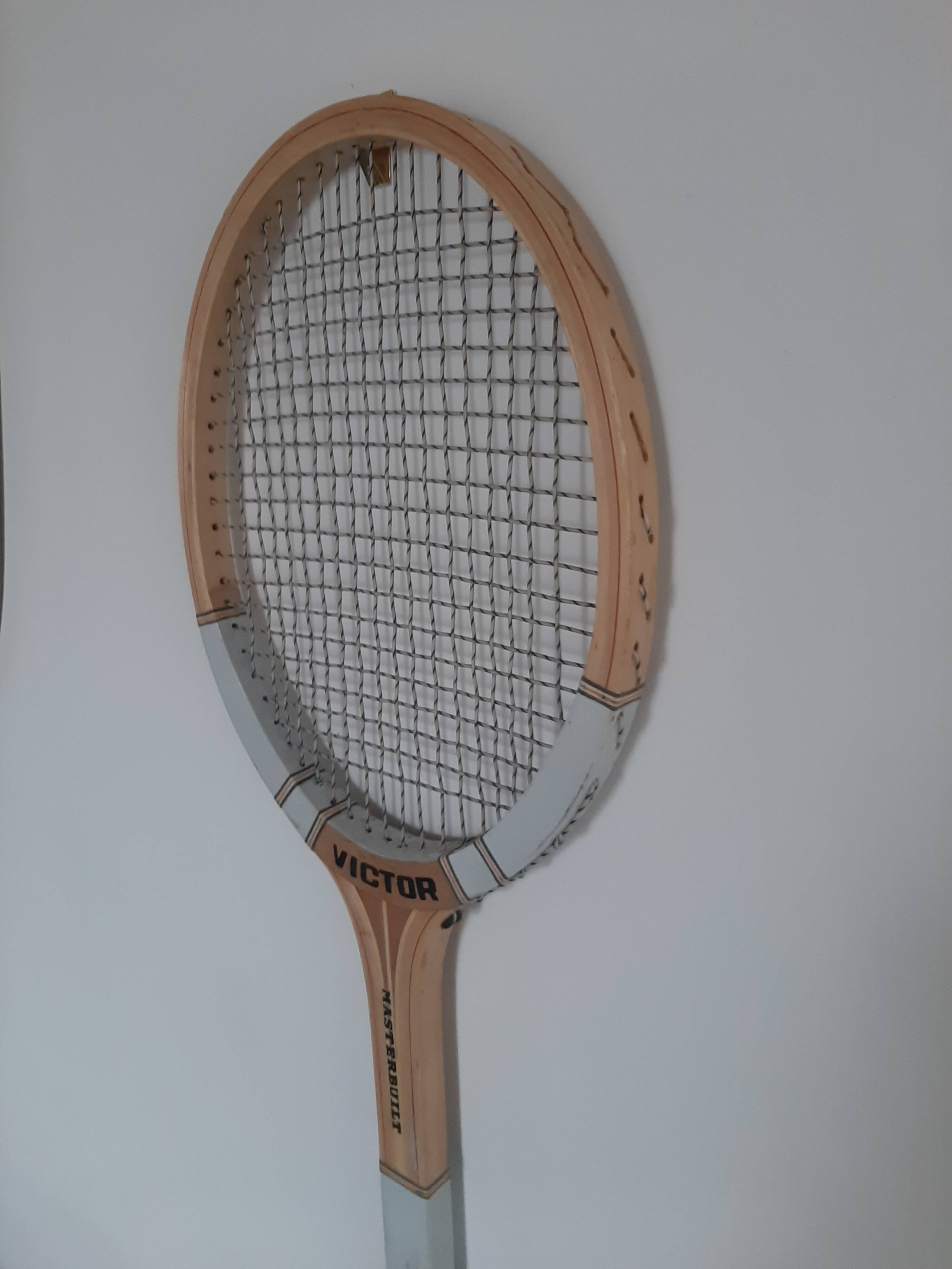 Vintage wooden tennis racket